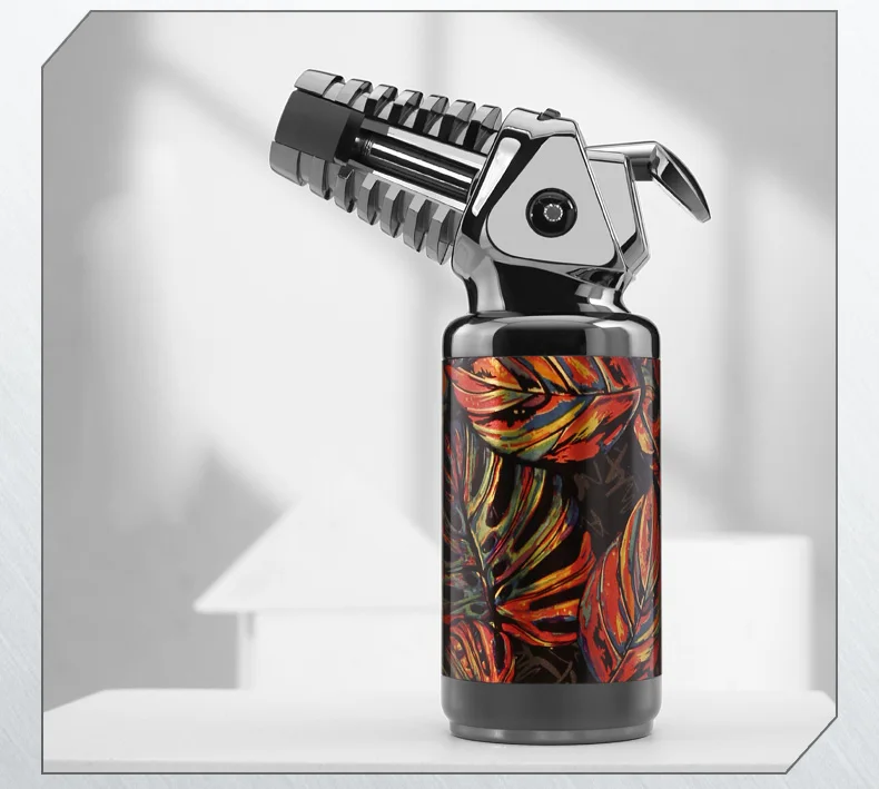 JOBON Strong Flame Gun Lighter Sustainable Flame Ignition  Flame Adjustable Cigar Camping Tool