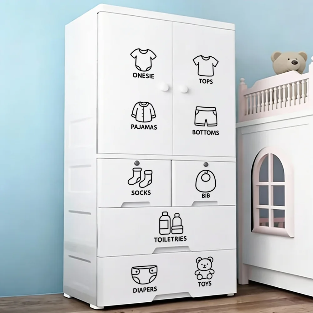 9 etichette per foglio, etiche - Baby Clothing Wardrobe recensione e prezzo