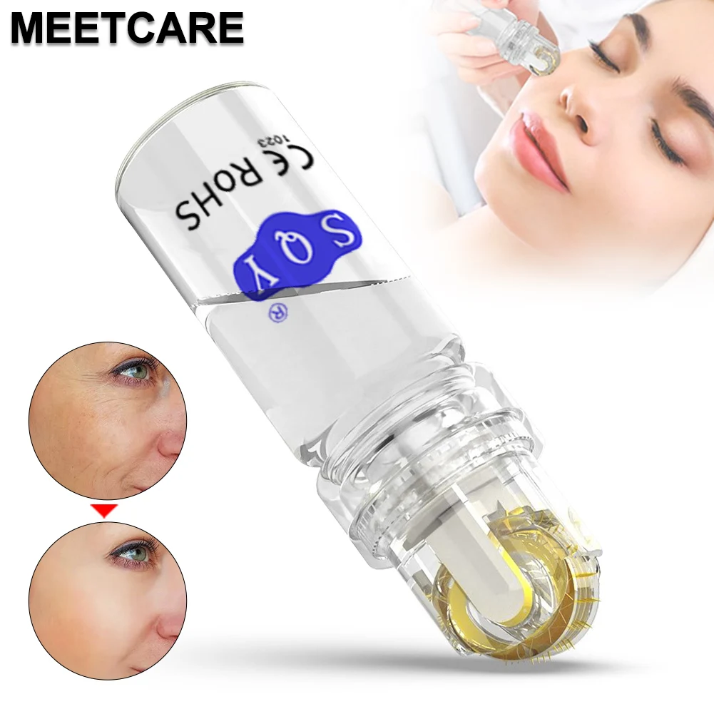 Hydra Derma Roller 64pin Titanium Needle Microneedle Tip for Serum Hyalruonic Acid Essence Anti Wrinkle Stretch Mark Removal