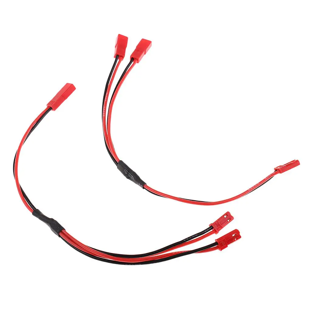 JST Male to Female Y Connector RC Charging Cable Silicone Splitter for Mini RC Helicopter Battery Pack