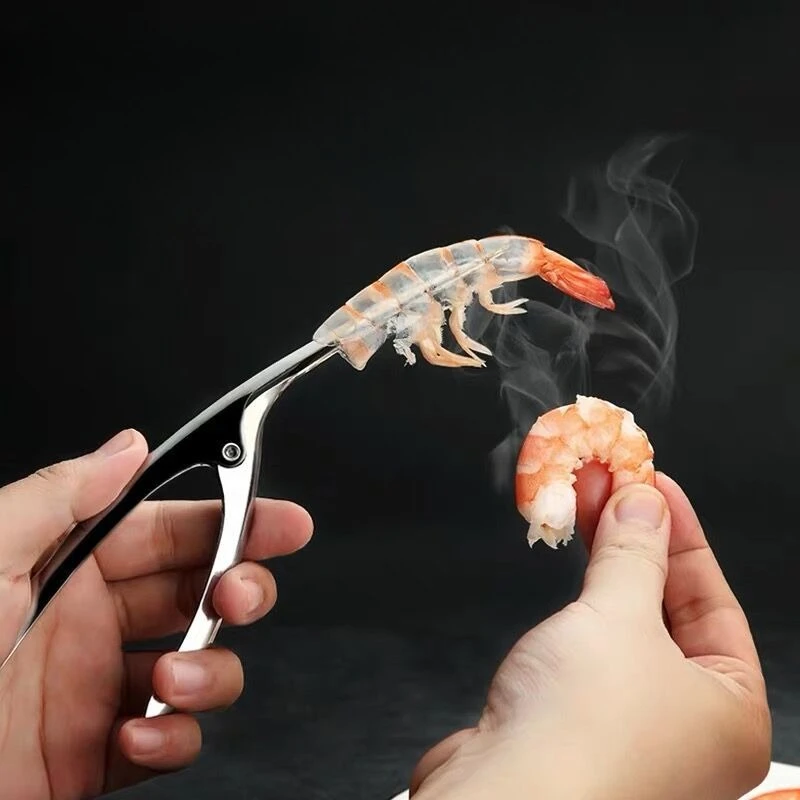 Kitchen Appliance Stainless Steel Shrimp Peeler Prawn Peeler Line Cutter Cleaning Shrimp Line Fishing Lobster Peel Seafood Tool