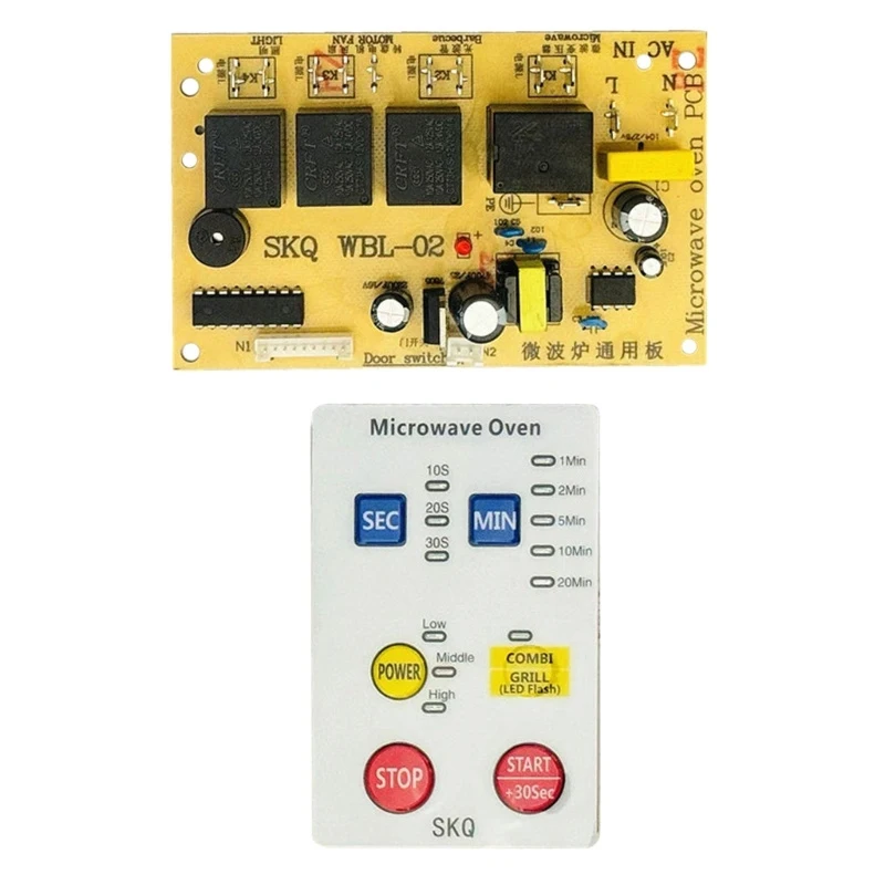 Microwave Oven Universal Board Motherboard Repair Board Modified Circuit Board Accessories Ultra-Thin Button Replacement