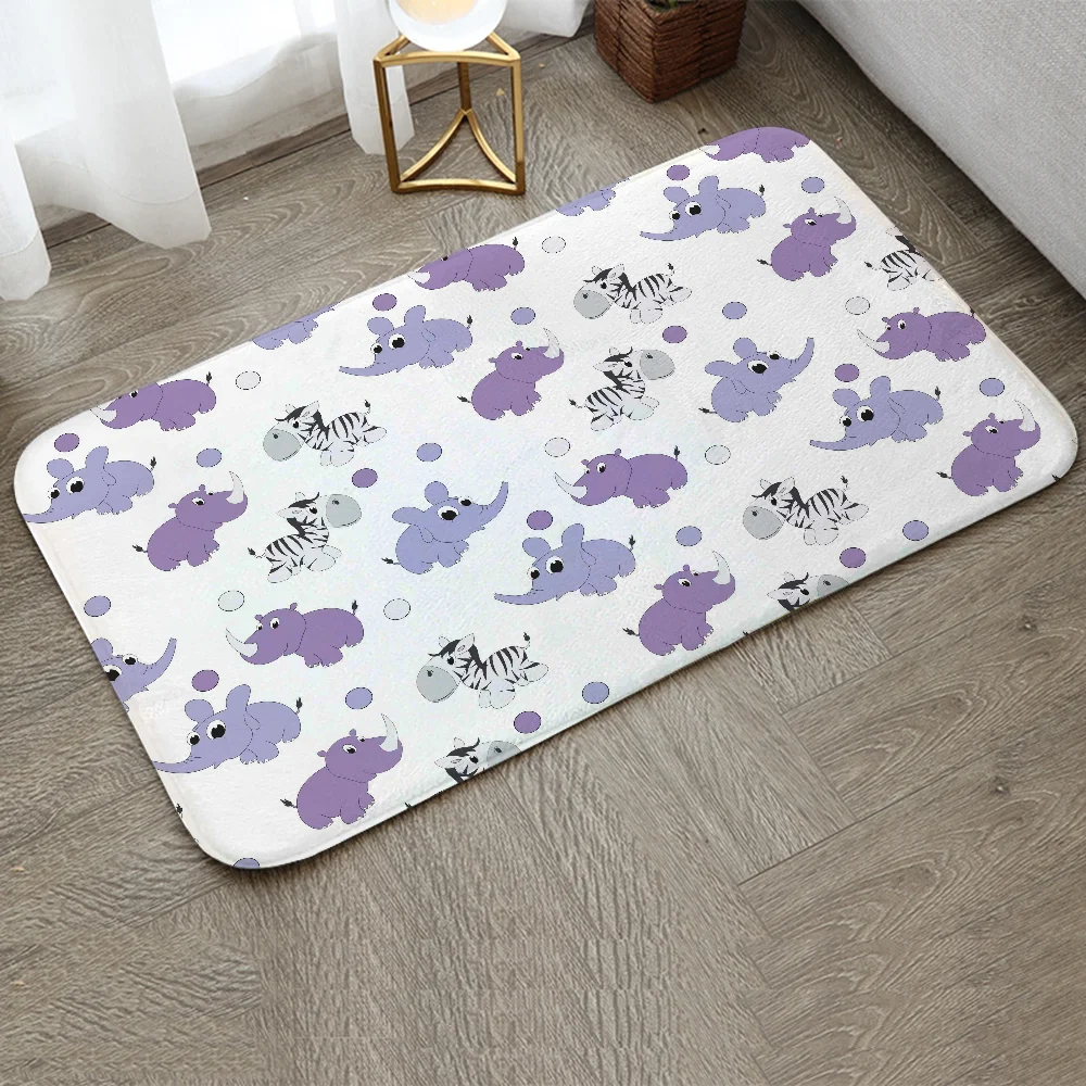 Animal Luxury Carpet for Home Entrance Floor Rug Mat Welcome Offers Bath Mats Things to the Room Decoration Items Kitchen Rugs