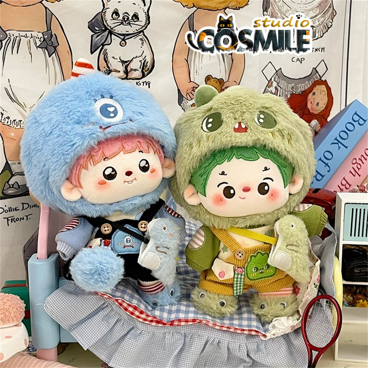 

No attributes Kpop Star Idol Snow Monsters Warm Winter Outfit for 20cm Plush Doll Stuffed Only Clothes Plushie Clothing MS