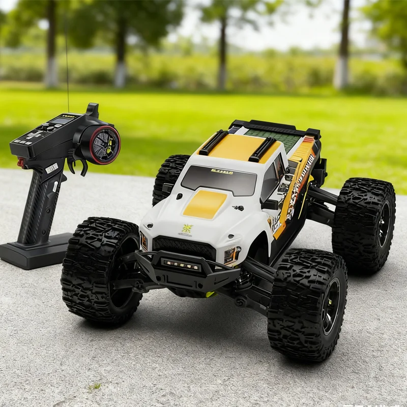 1:10 Rc Crawler Borstelloze 80 km/u RC Hogesnelheidsauto RTR Koolstofvezel V2 Bijgewerkte versie Rc Offroad 4x4 Korte vrachtwagenauto