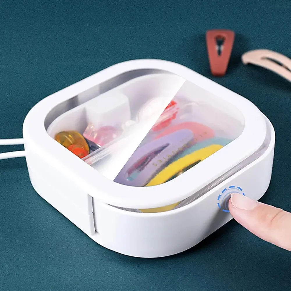 1PC Desktop Miscellaneous Plastic Storage Box Multifunctional Press Type Cotton Swab Box Storage Box Hair Clip Storage Box