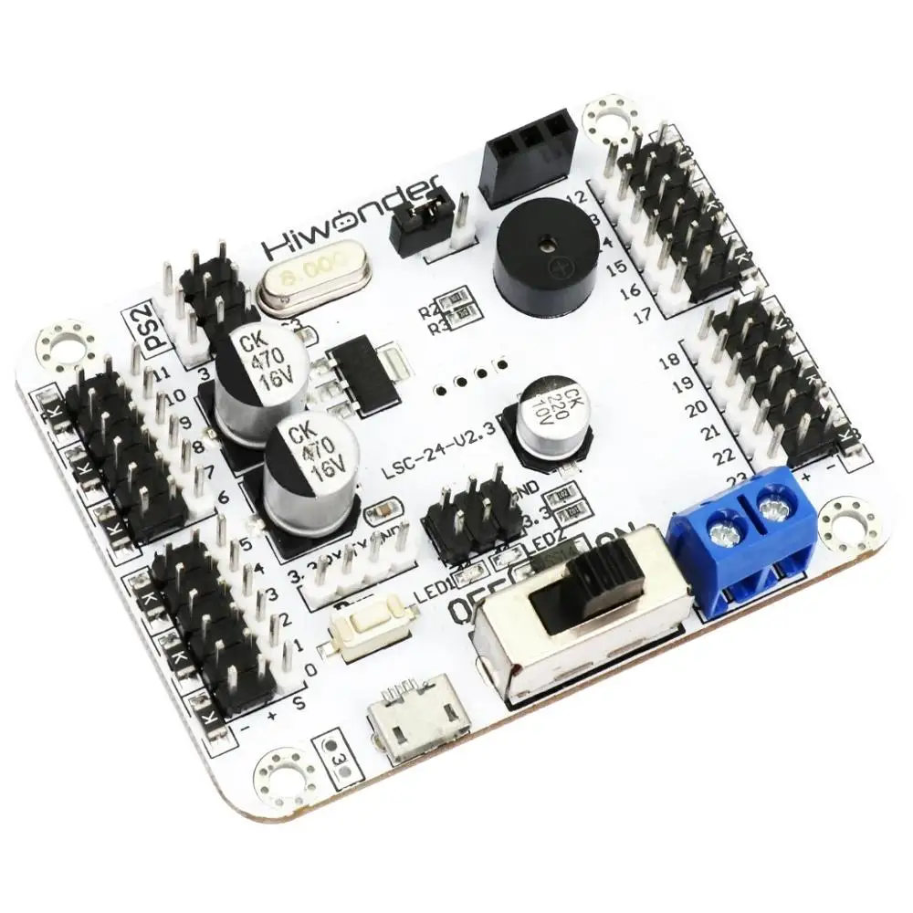 24CH Digital Servo Controller Robot Control Board with 16m Memory/arduino Compatible for Manipulator Robotic Arm Spider Robot