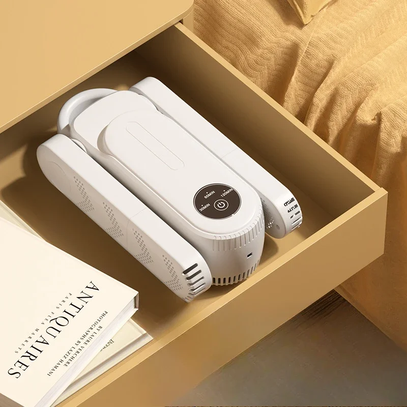 Складная интеллектуальная сушилка для обуви, расширяемая грелка для ботинок с подогревом и 360° °   Осушитель обуви для удаления запаха с воздушным потоком, все размеры