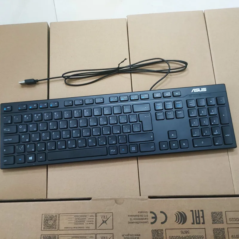 Russian layout USB wired keyboard for ASUS aw211 laptop desktop keyboard （without packaging box）