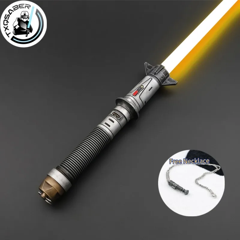 TXQSABER Baylan Skoll's Combat Proffie 2.2 Lightsaber Smooth Swing Blaster Weathered Force Laser Sword Color Chang Halloween Toy