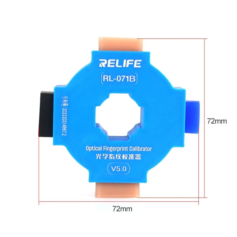 RELIFE RL-071B Herramienta calibradora óptica de huellas dactilares 4 en 1, alta tasa de reconocimiento para reparación de pantalla de teléfono Huawei Xiaomi OPPO VIVO