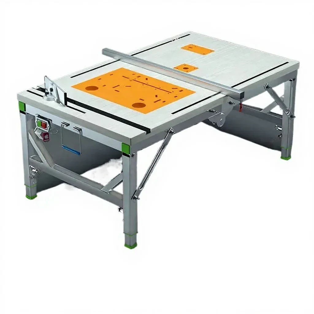 

Portable Folding Saw Table - Small DIY Lifting Woodworking Electric Saw Work Table
