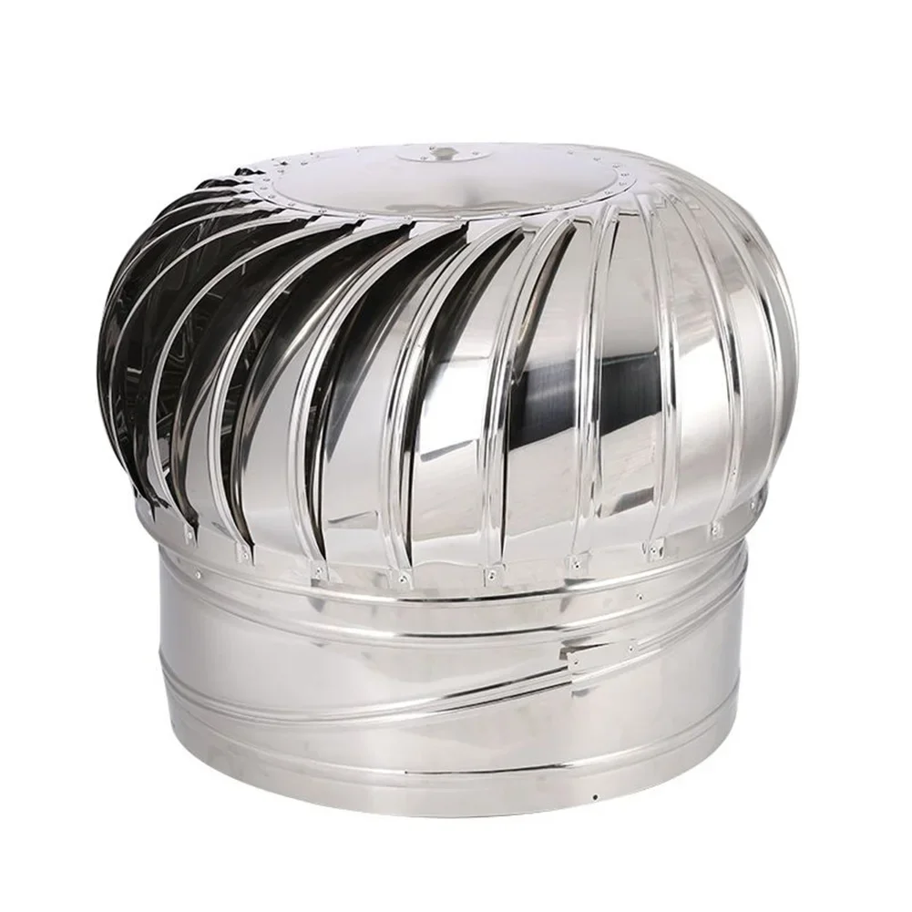 

1pc Rotating Chimney Cowl Cap Enhances Air Extraction Protects Flues Stainles Steel Chimney Cap