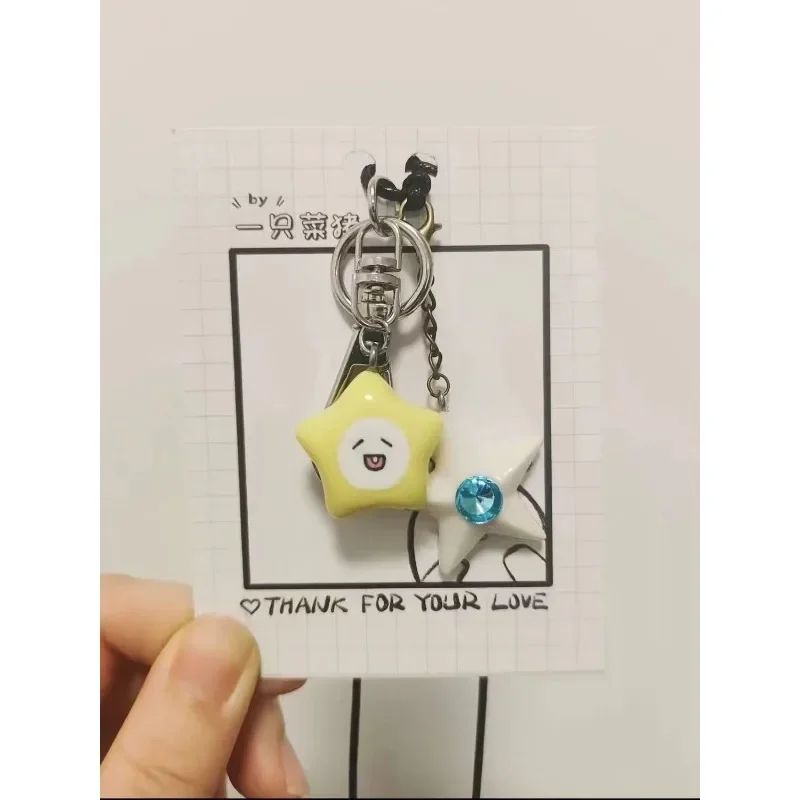 Xavier 키 체인 화살표 스파이크 게임 사랑과 Deepspace 학교 가방 펜던트 귀여운 만화 별 남여 액세서리 새해 선물