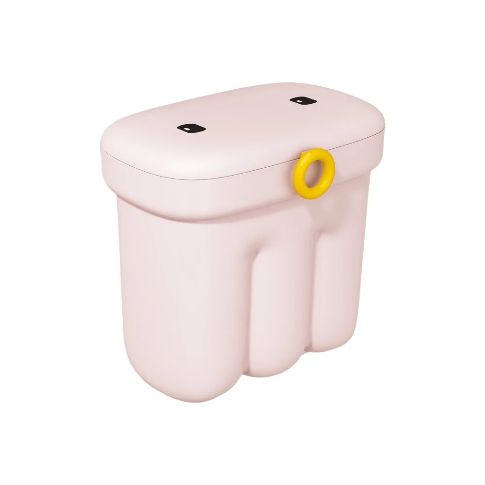 

Stylish Cartoon Kitchen Garbage Can Large Capacity Plastic Waste Bin Odor-Proof with Lid Cabinet Door Bin Office
