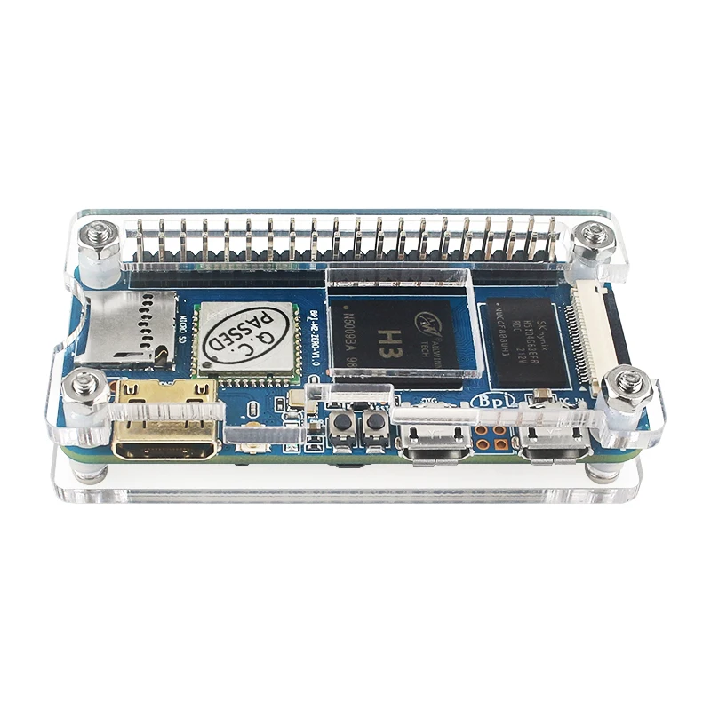 Banana Pi M2 Zero Acrylic Case Transparent Shell Optional Heat Sink WiFi Antenna for BPI-M2 Zero Board