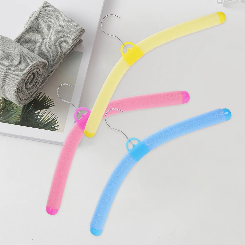 

12pcs Foam Hangers Colorful Lightweight Plastic Hangers For Clothing Store Home Closet Heavy Duty Pant Sweater Hat