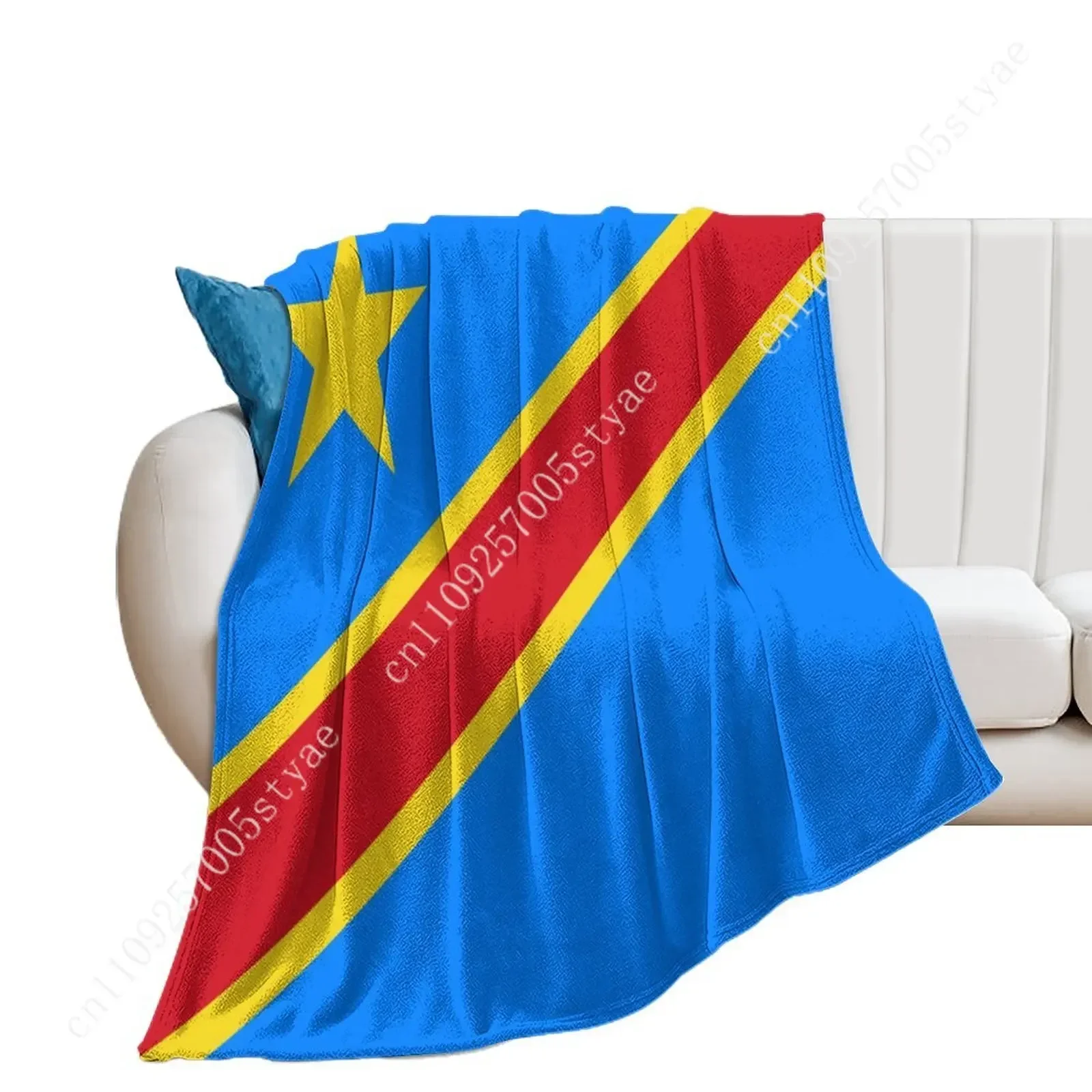 Democratic Republic of The Congo Flag Flannel Blankets Are Soft Comfortable and Warm Perfect for Winter Naps Homes Offices
