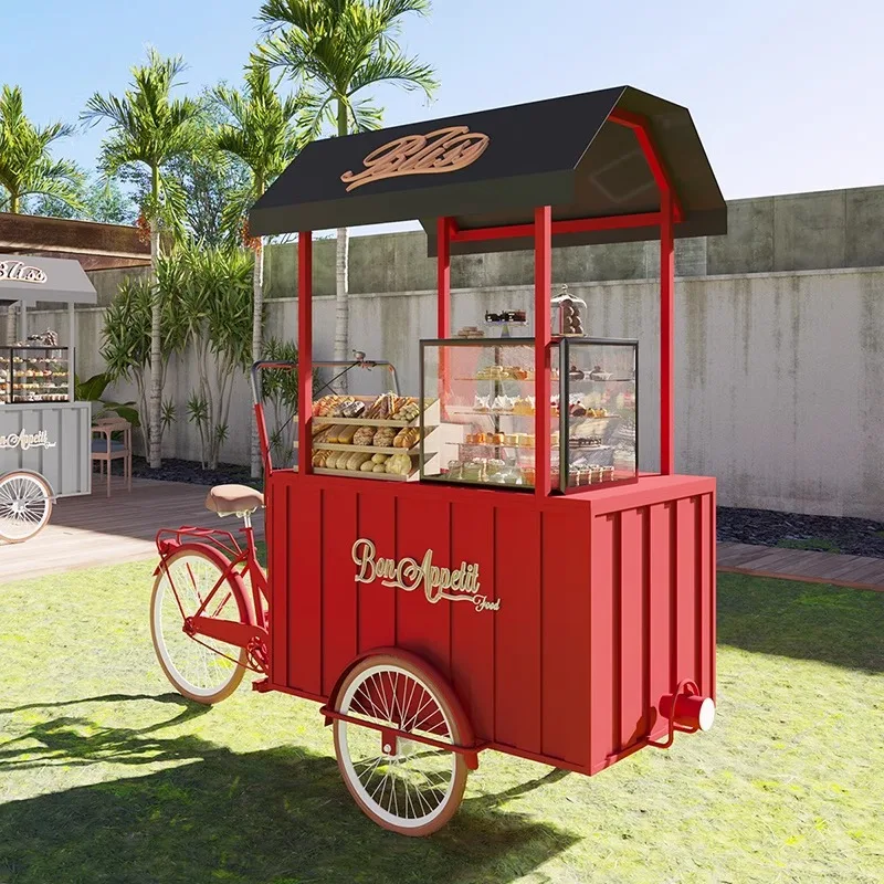 

Customizable Night Market Promotional Snack Car Coffee Stall Cart Mobile Stall Car