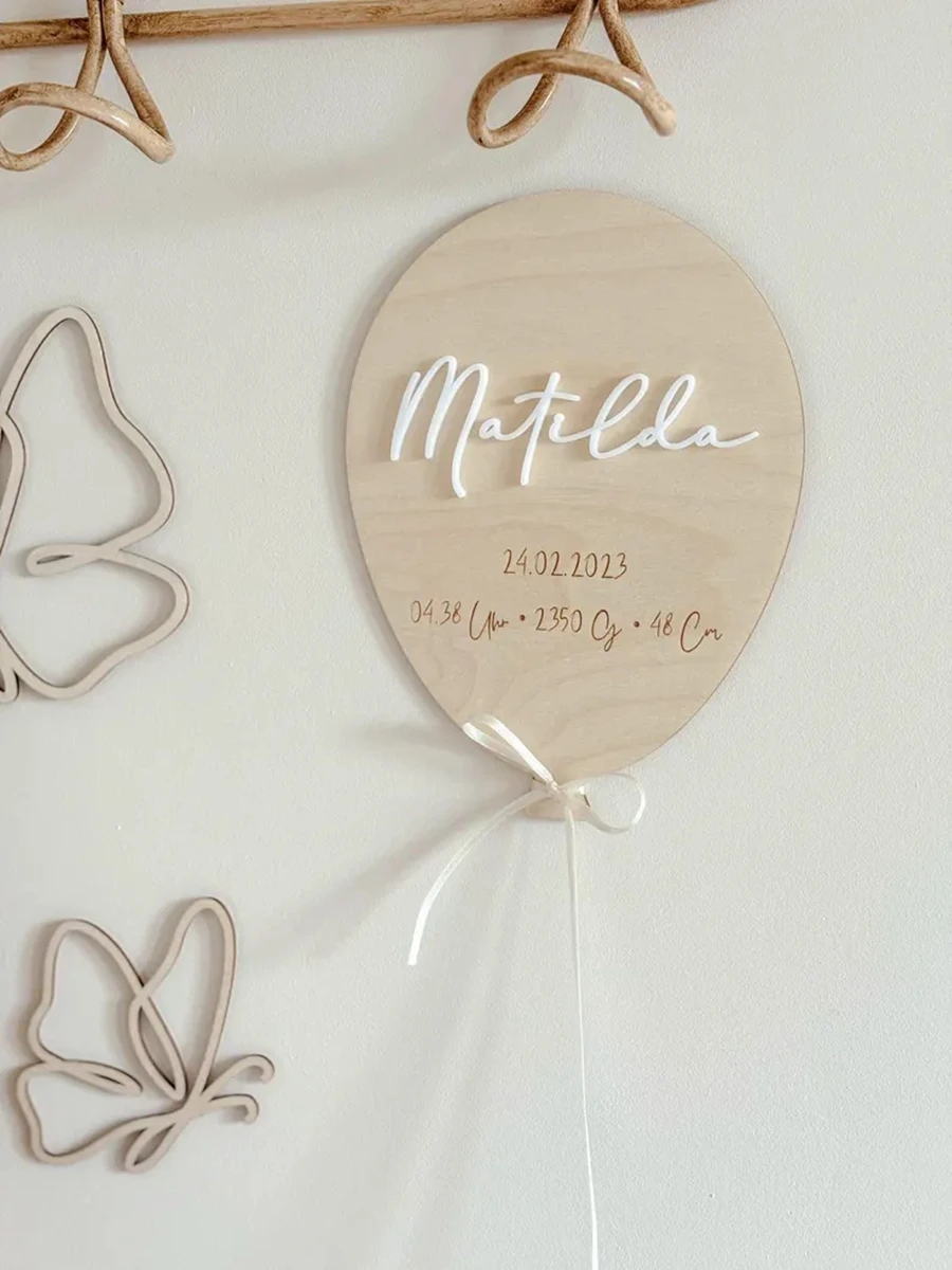 Personalised Baby Name Balloon - đánh giá và giá Baby Nursery Keepsake