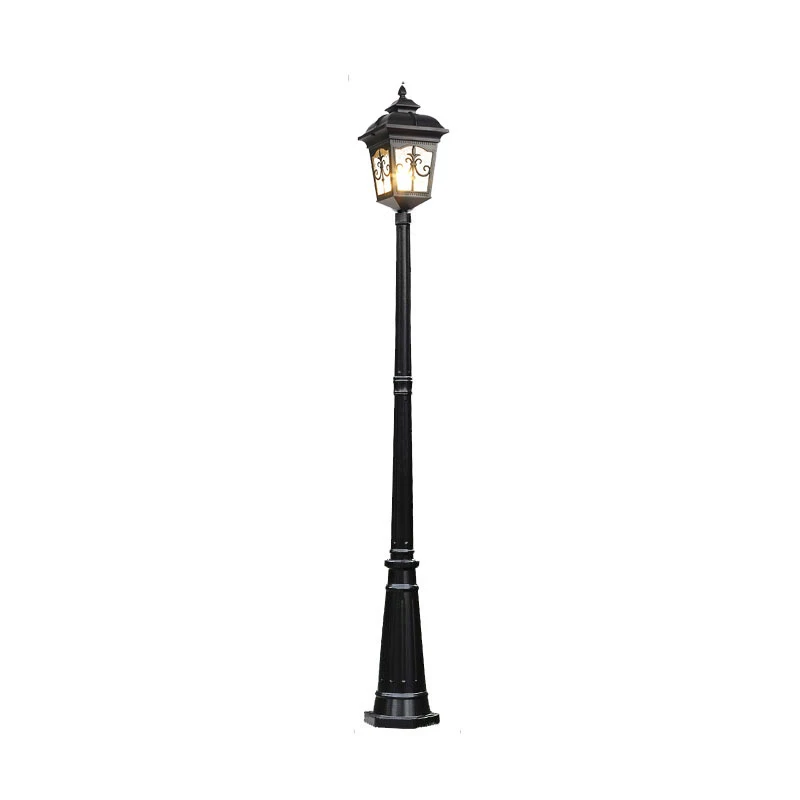 (≈ 2.2M)European Style Garden Lamp Street Lamp Lawn Lamp Outdoor Landscape Lamp Community Park Single Head High Pole Lamp