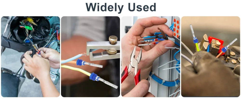 820 stücke 21 Arten Auto Elektrische Draht Stecker Pin Terminal 1/1,5/1,8/2,2/2,8/3,5mm Entfernung Nicht-isolierte Männlich Weiblich Crimp Pins – Detail 8