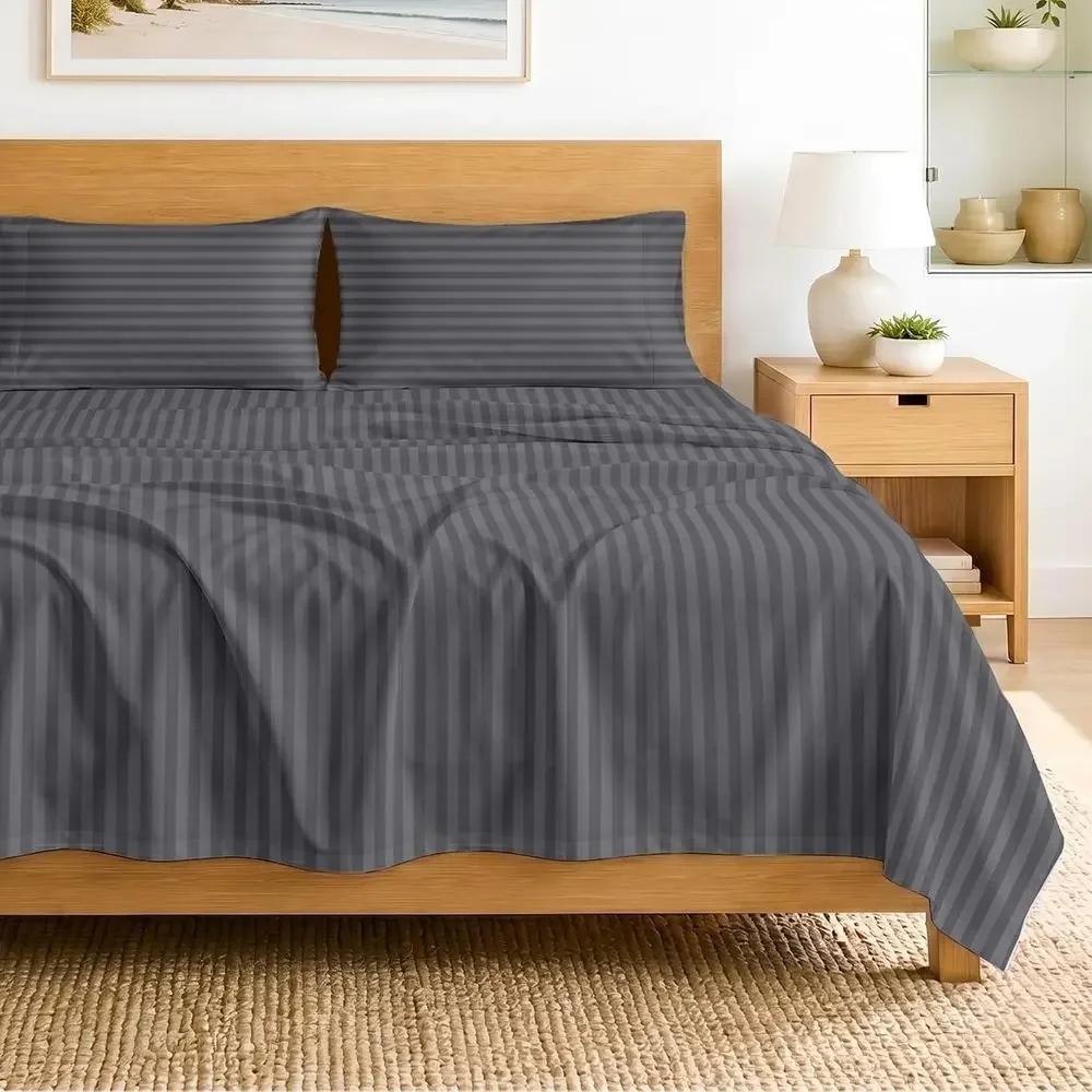 100% Egyptian Cotton Sheets Queen Size – 600 Thread Count Sheets Set, Sot, Cooling, 15