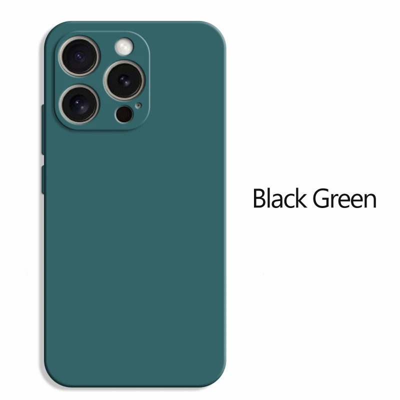 Original quadratische Flüssigsilikon-Handyhülle für iPhone 16 16e 15 14 Plus X XR XS 11 12 13 Pro Max Luxus-Linsenschutzhülle – Detail 9