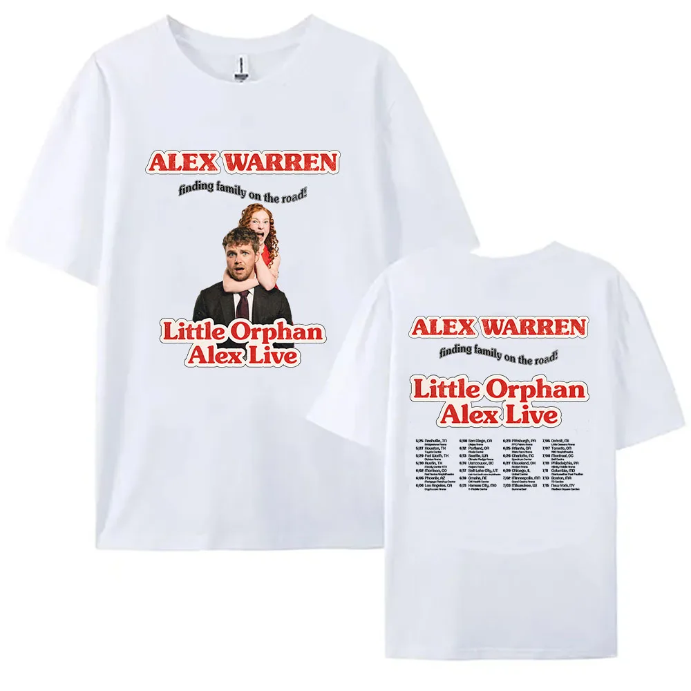Little Orphan Alex Live T-shirt ALEX WARREN Finding Family on The Road Tshirt Short Sleeve Cotton Loose Female T Shirt Print Tee