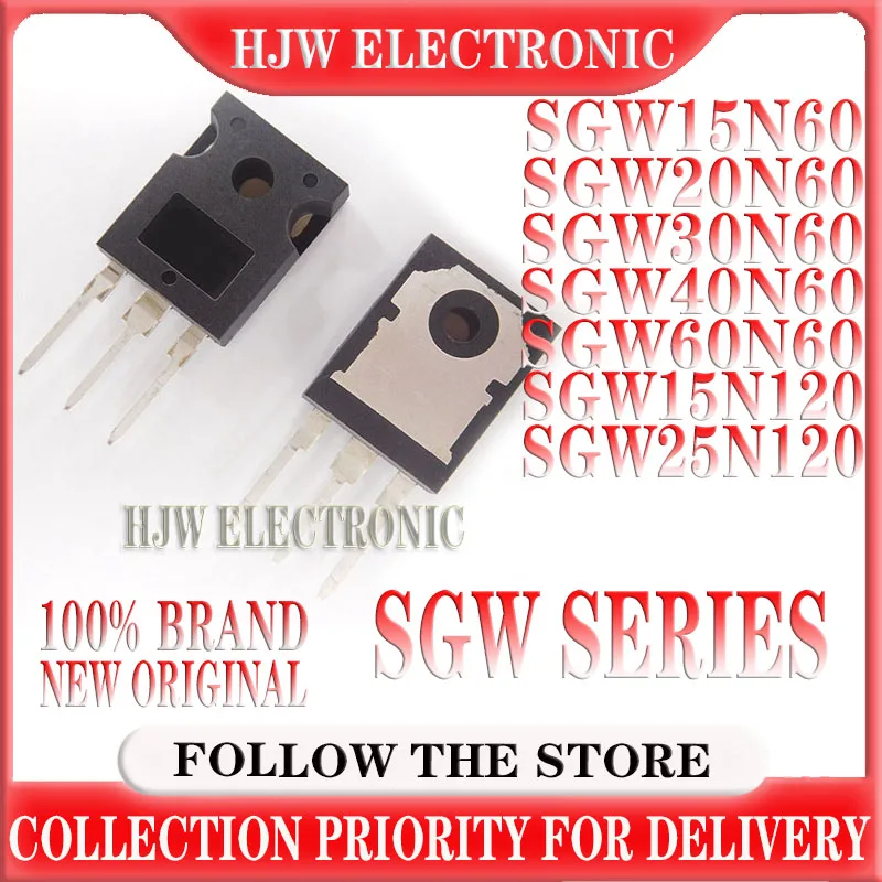 5Pcs SGW15N60 G15N60 TO-247 SGW20N60 SGW30N60 G30T60 IGW30N60T SGW40N60 SGW60N60 SGW15N120 SGW25N120 25N120 IGBT new original