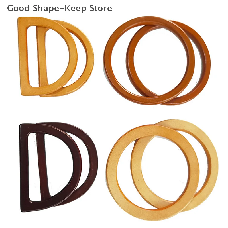 Solid Wood Handle Replacement DIY Handmade Woven Bag Handles for Handbags Purses and Portable Bags Accessories for Your Bags