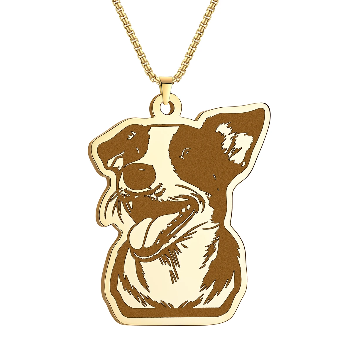 Stainless Steel Jack Russell Terrier Pendant Necklace For Women Men Jewelry Cute Animal Dog Necklaces