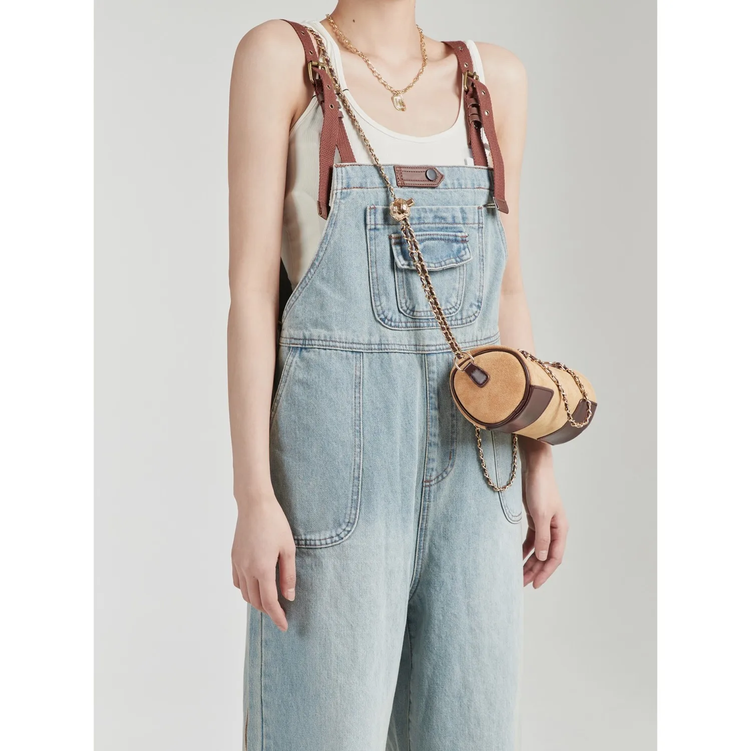 

Elegant Formal Jumpsuits Women Gray Elegance Match Classy Tieup Splicing Layer Flashing Yellow Furry Highquality Flowy Pearl