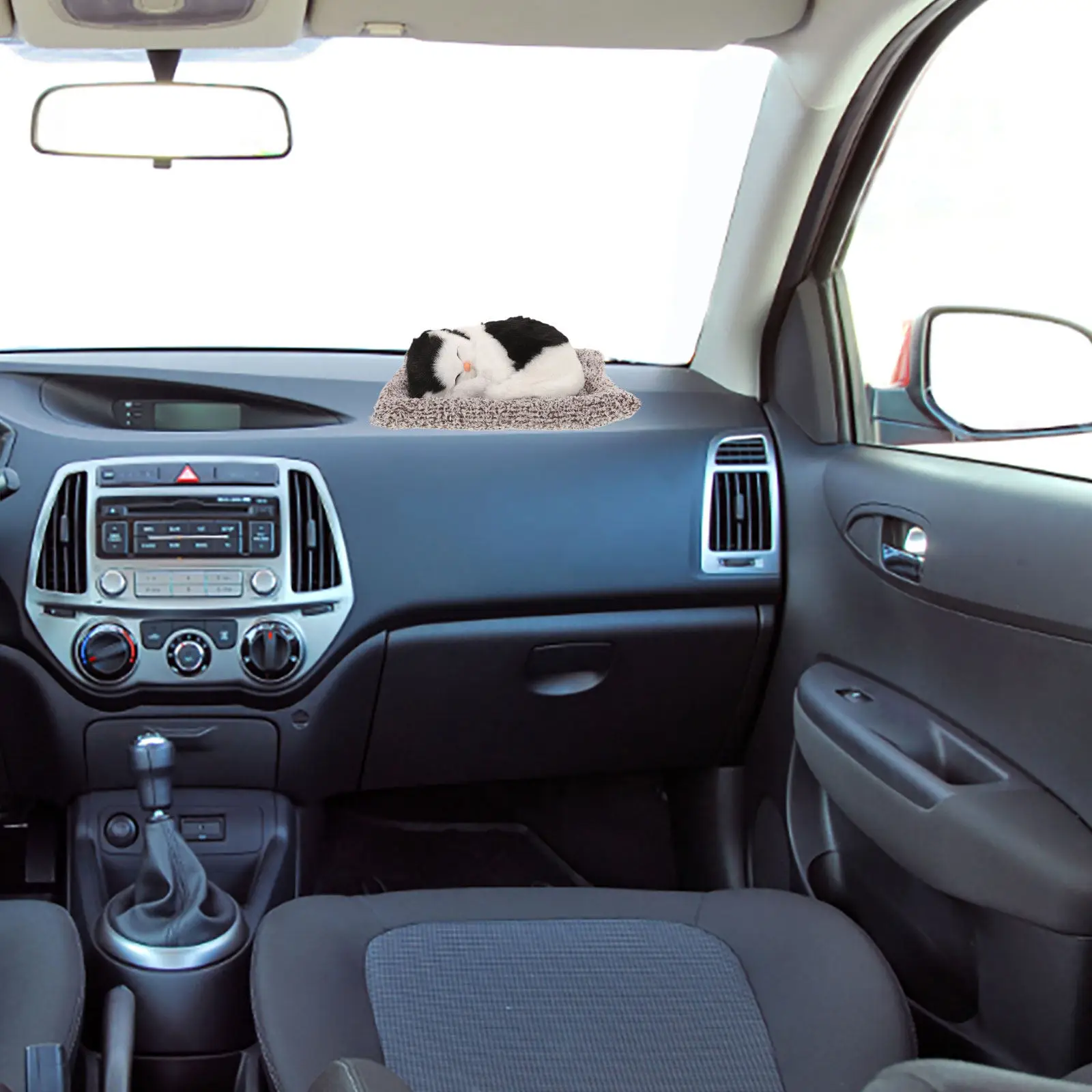 

Creative Simulation Cat Car Dashboard Decor Cute Cotton Cloth Cat Ornament Interior Decoration Accessory Car Dashboard