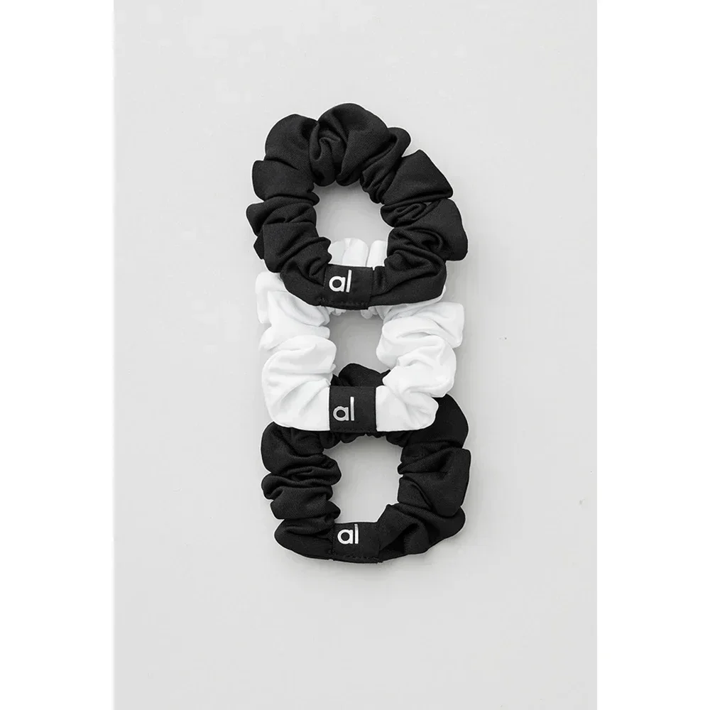 Women Resh Mini Scrunchie Silky Satin Skinny Elastic Hair Band Solid Color Scrunchies Small Rope Simple Head Band Hair Tie