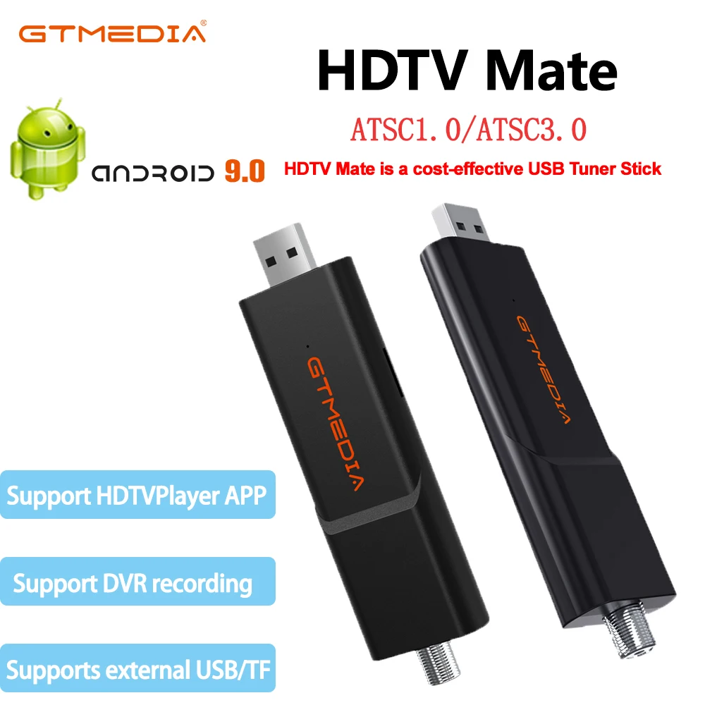 GTMEDIA Digital Satellite Signal Support, Companheiro HDTV, Compatível com ATSC3.0, ATSC1.0, Smart Television, Telefone, Tablet, TV Box, PC