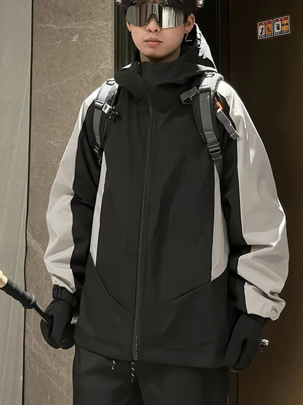 

ex Waterproof Hooded Jaet Outdoor Windproof Spring Autumn Seasonal Faion Outerwear Polyester Fabric Long Sve Zipper