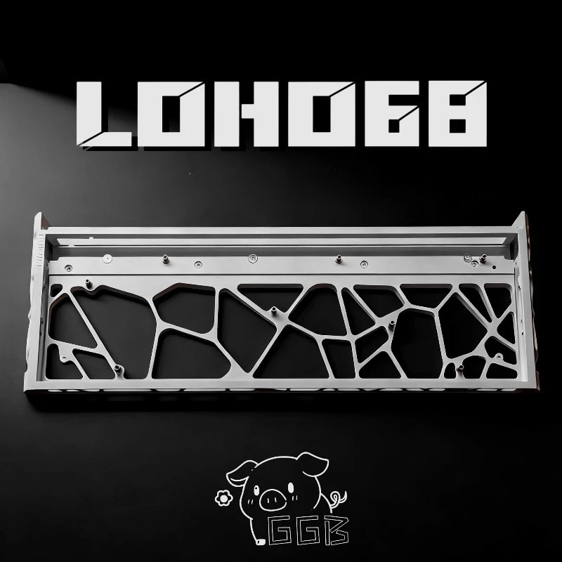 

LOHO68 Keyboard Shell Customized Aluminum Hollow Case for E-sports Gaming Mechanical Keyboard Accessories Made68 Holy DIY Gift
