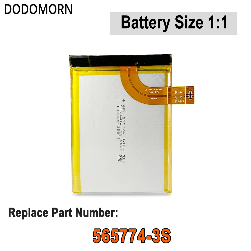 

Аккумулятор DODOMOR NEW 565774-3S 11.55V для GPD WIN 3 + бесплатные инструменты 3950 мАч 45.62 Втч