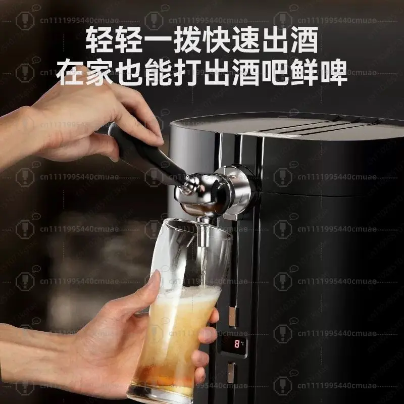 Craft brewing Refrigerated refrigeration Household beer machine Fresh brewing Air cooling beater Integrated draft beer machine