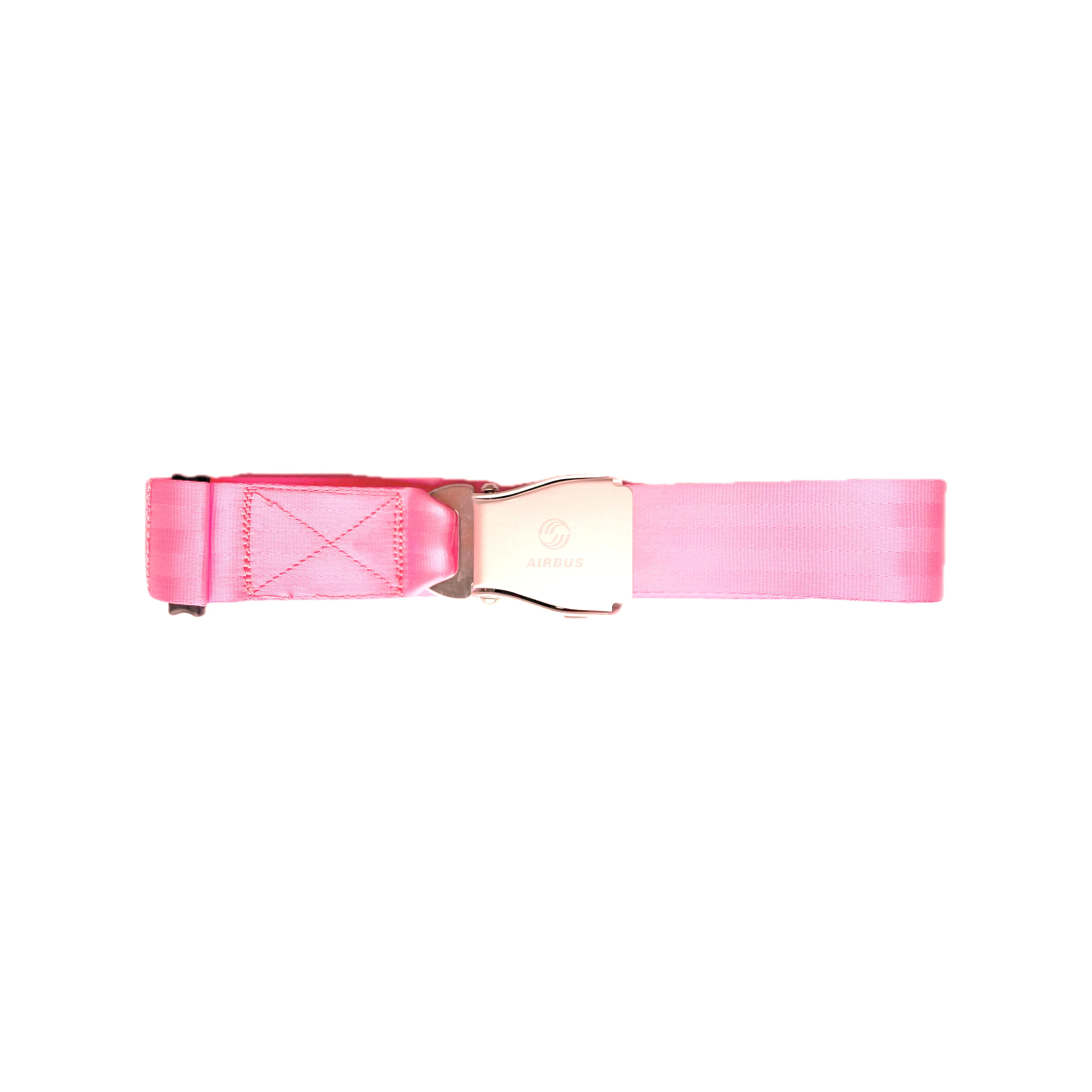 Fashion belts with  airline seatbelt  has   LOGO in buckle  Adjustable length   maximum 115cm   pink  COLOR