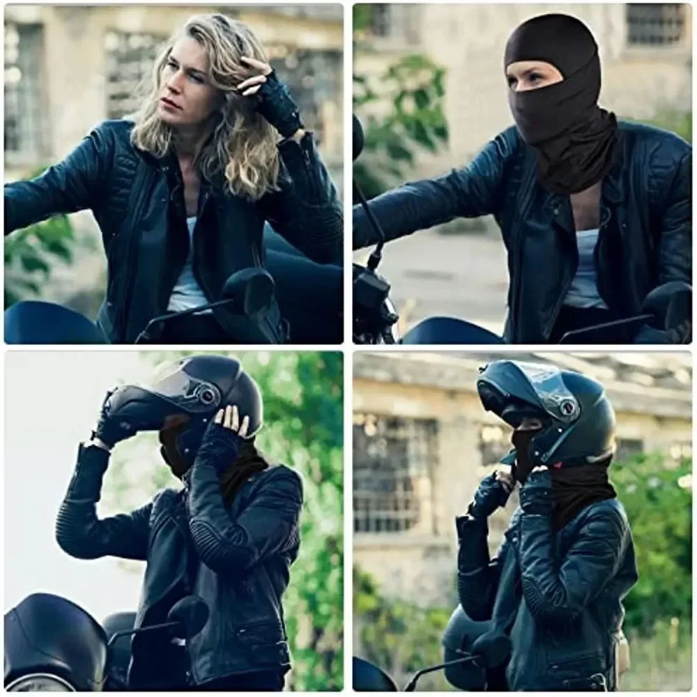 Mulheres homens bonés ciclismo balaclava rosto cheio capa de esqui chapéu de bicicleta à prova de vento respirável anti-uv motocross capacete da motocicleta forro