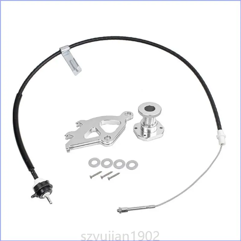 

124B Triple Hook Adjustable Clutch Cable High Strength Anti-Corrosion Clutch Quadrant-Cable Fit for Mustang-V6 96-2004