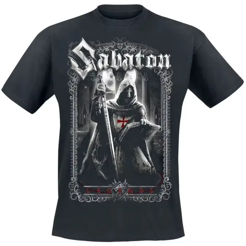 

Футболки The Great War Sabaton Merch для мужчин и женщин, большие размеры Y2k, с коротким рукавом и круглым вырезом, хлопковая мужская и женская футболка