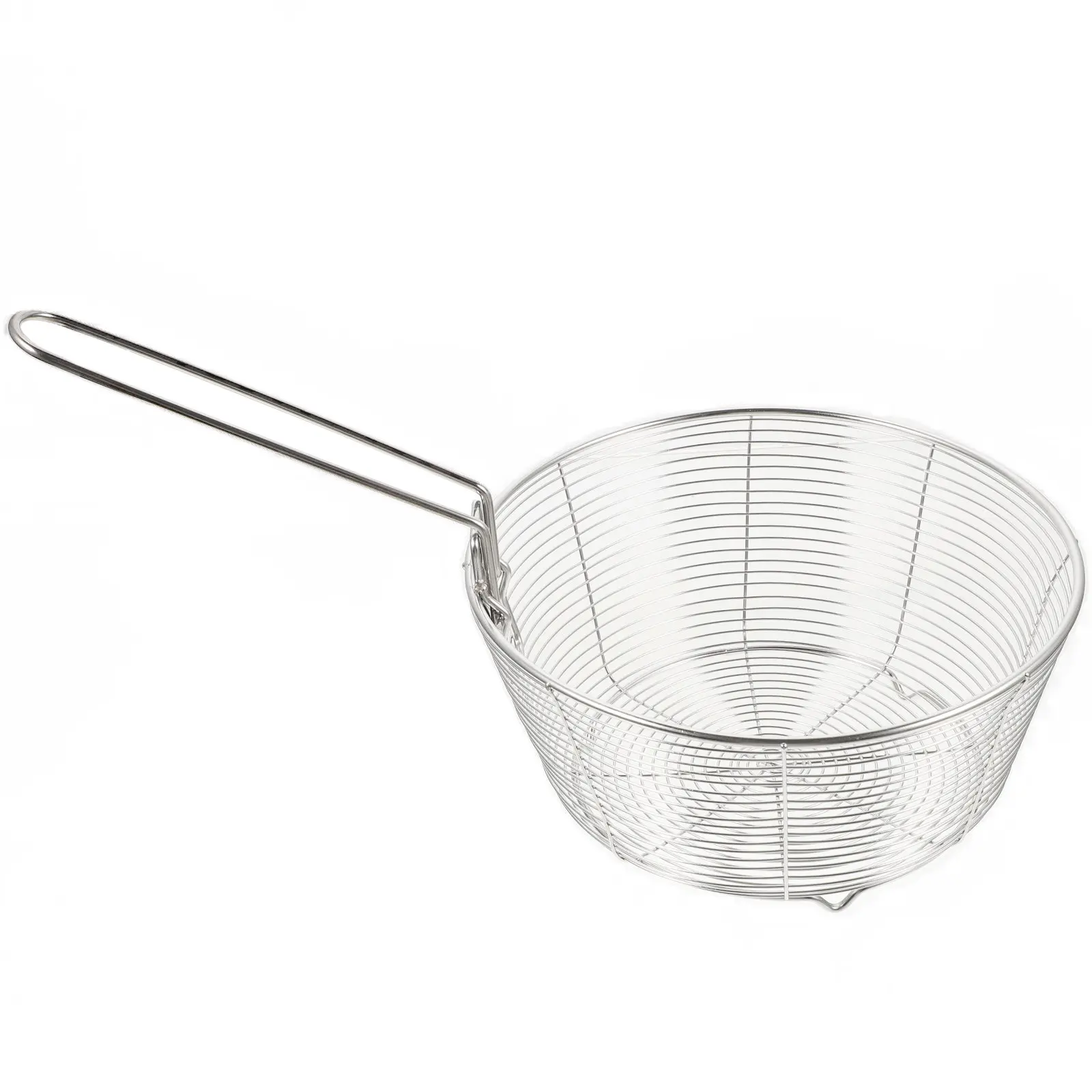 Heavy Duty Stainless Steel Frying Basket with Extended Handle for Deep Fryer, French Fries, Fish Balls, Chicken, Noodles
