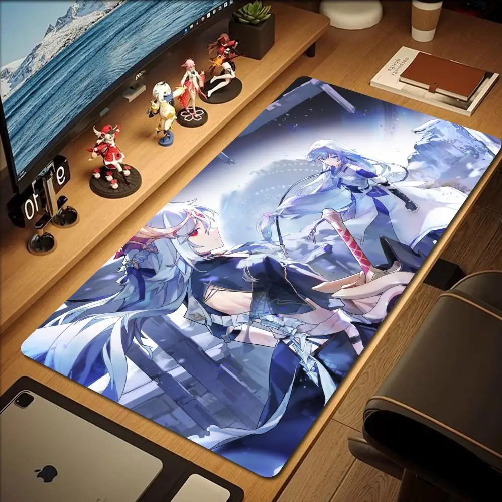 Bronya Honkai Star Rail Mouse Pad Gaming Mousepad Pc Accessories Keyboard Mat Desk Protector Mats Anime Mouse Pads