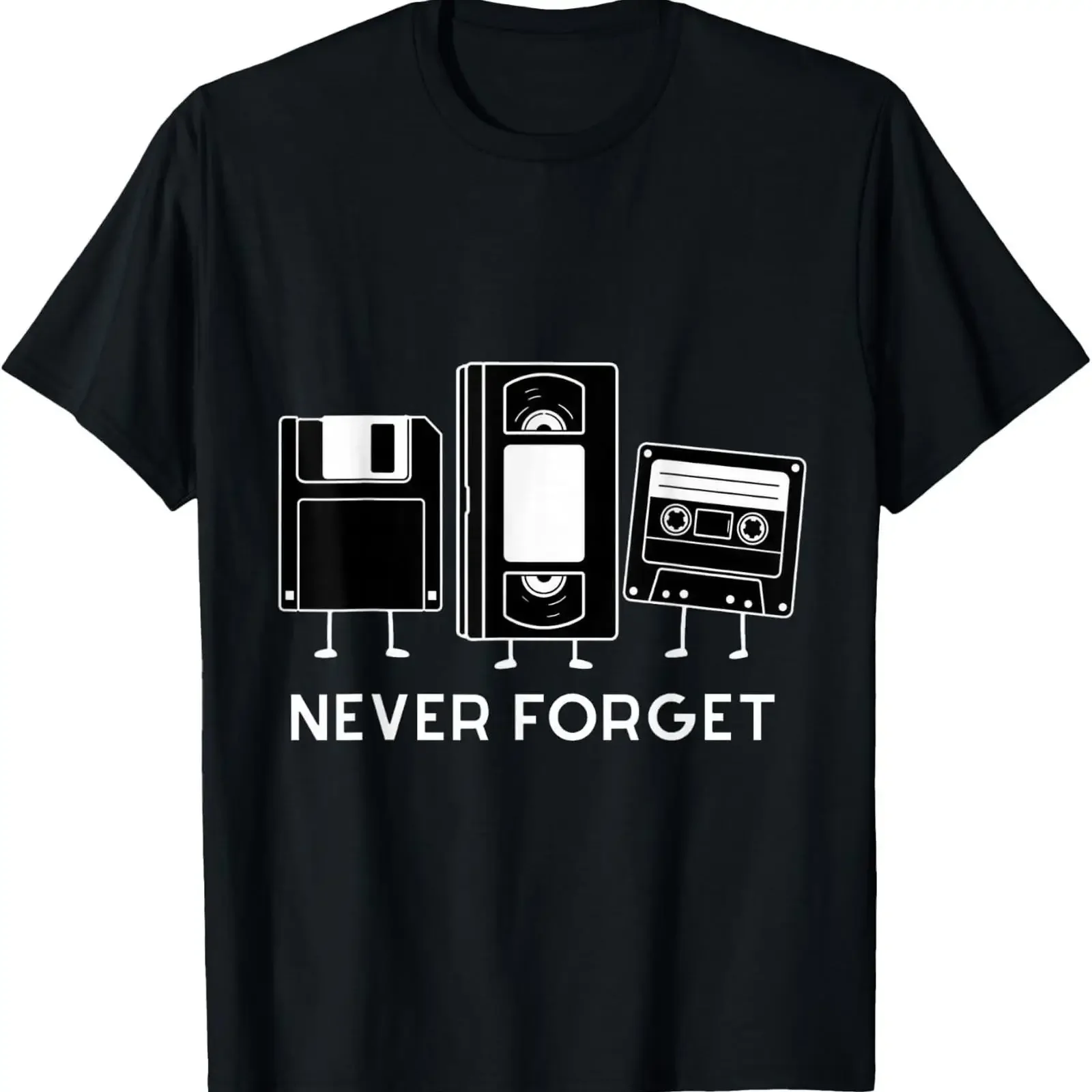 Never Forget Floppy Disk Retro Funny 90s Novelty Nostalgia T Shirt vintage Washed Unisex Soft Casual Stylish Comfortable