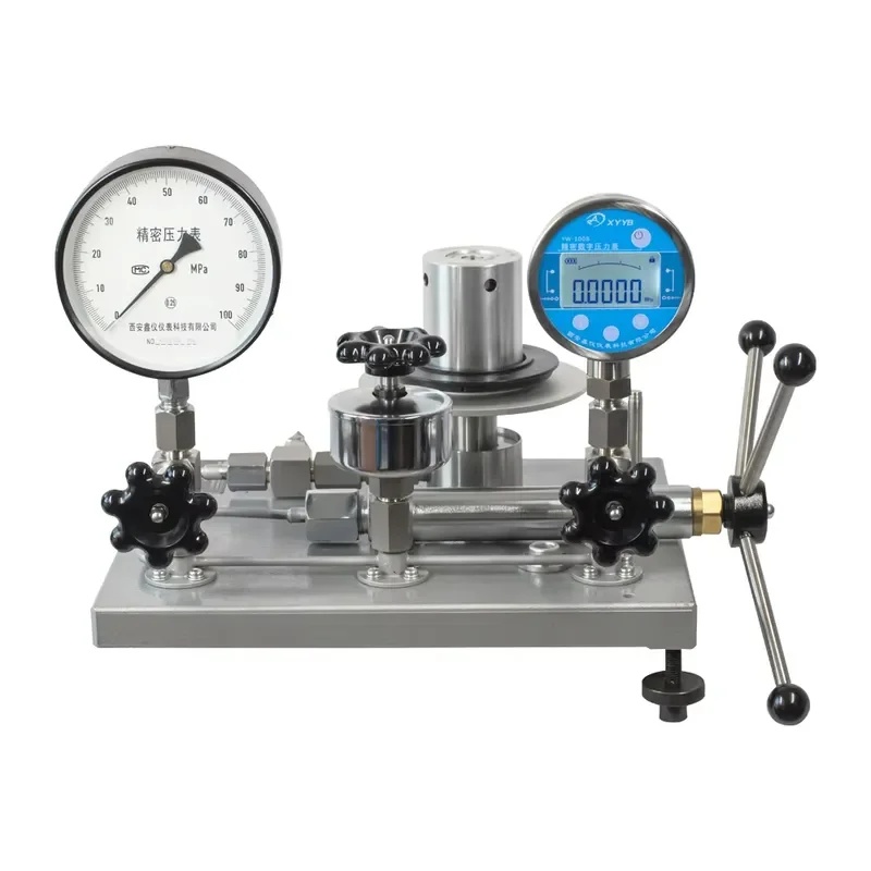 Pressure Range 60MPa Dead Weight Tester Piston Calibrate Pressure Gauge Tester Pressure Calibrator