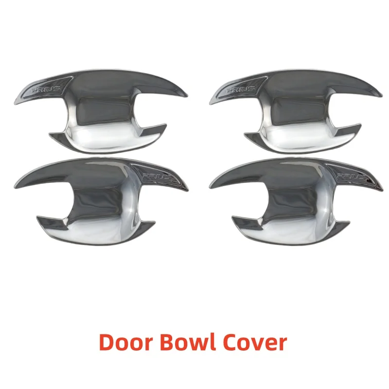 Błyszczące czarne włókno węglowe do Toyota Prius ZVw30 2010 2011 2012 2013 2014 2015 Naklejki na klamki drzwi Akcesoria samochodowe