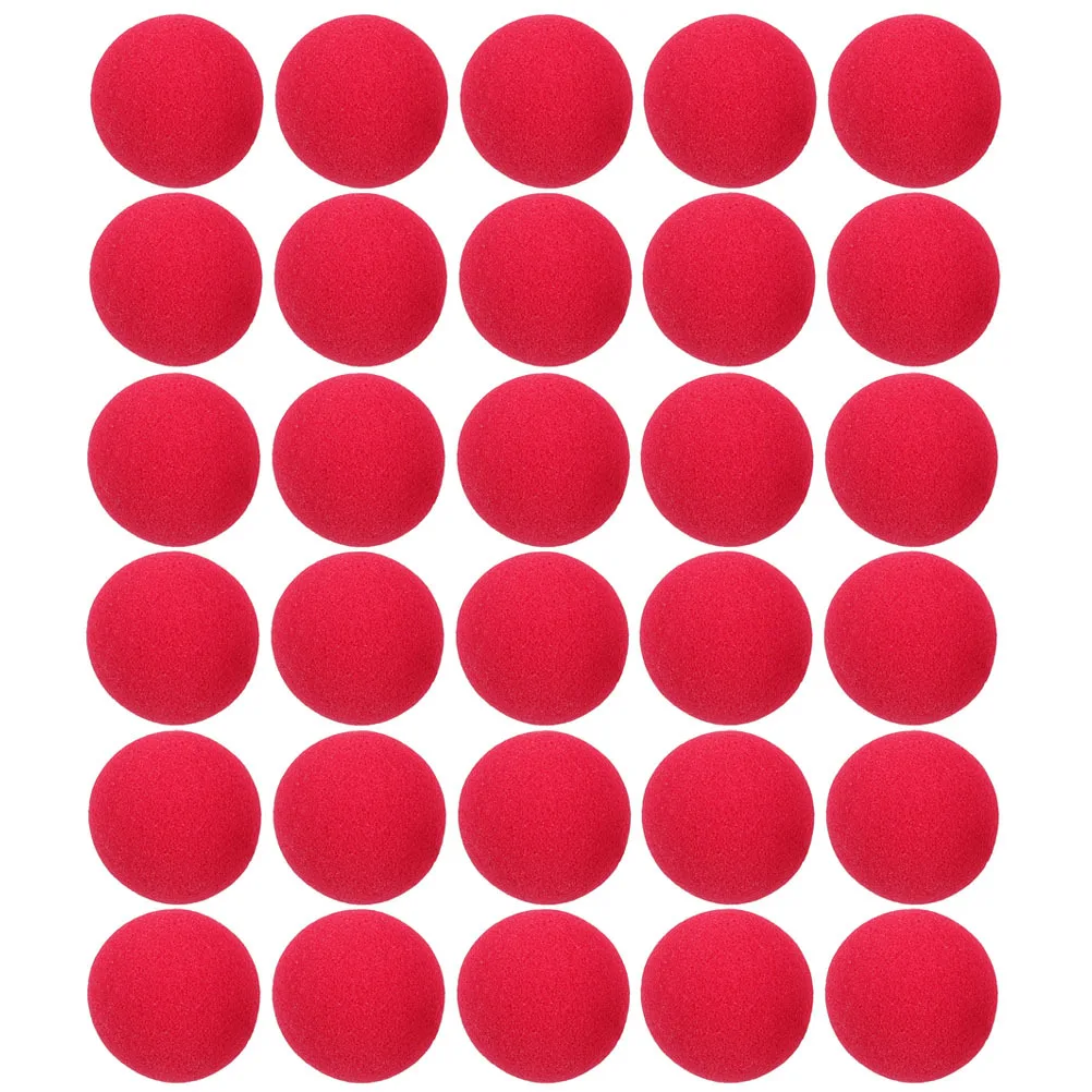 ลูกบอลฟองน้ำรูปจมูกตัวตลกขนาดเล็ก 30 ชิ้น อุปกรณ์ประกอบคอสเพลย์ สำหรับแต่งตัว งานปาร์ตี้ ของตกแต่งงานละครสัตว์ อุปกรณ์ประกอบคอสเพลย์รูปจมูกตัวตลก